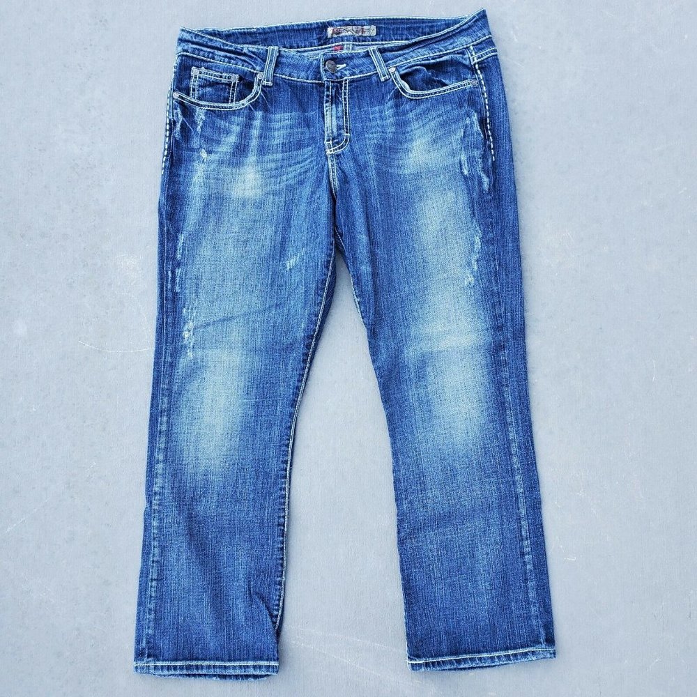 BKE Culture Stretch Boot Cut Jeans Size 34x25 Womens Denim Jeans 99% Cot…